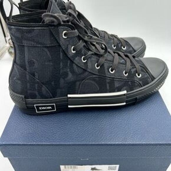 Men's Dior B 23 high top sneakers size 45 made in Italy - Picture 2 of 13